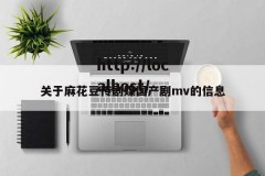 关于麻花豆传剧媒国产剧mv的信息